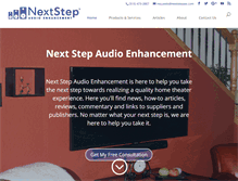 Tablet Screenshot of nextstepaudioenhancement.com